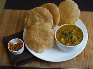 Puri Bhaji with Lassi