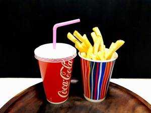 Medium French Fries With Thumps Up 250 Ml