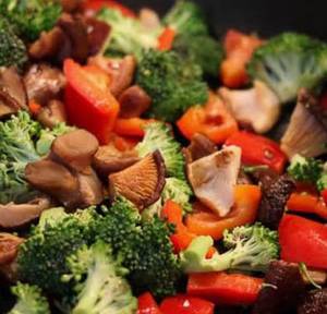 Exotic Veg. Stir Fry Pepper Garlic[Bellpepper,Mushroom,Pakchoi]