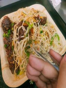 Paneer Noodles + Veg Manchurian 