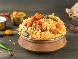 Chicken biryani parcel