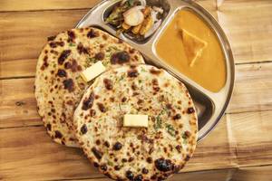 Shahi Paneer with 2 Butter Naan and Salad