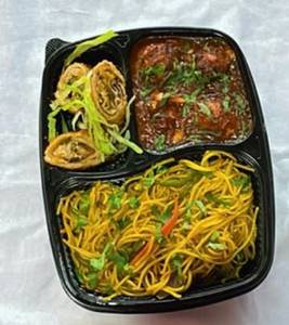 Manchurian + Noodles + Spring  Roll