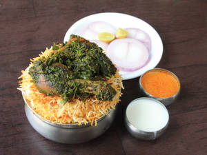 Gongura chicken biryani                                                                                    