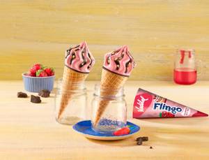 Strawberry Swirl Cake Flingo- Ice Cream Cone [110 ML]