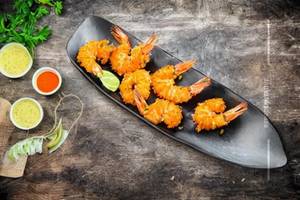 Golden Fried Prawns