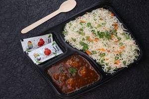 Veg Fried Rice Gobi Manchurian Combo