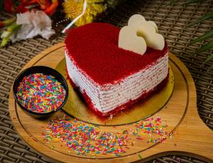 RED VELVET HEART CAKE 1 KG