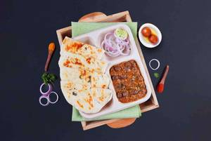 Pindi Chole Kulcha Lunchbox with Gulab Jamun (2 pcs) Combo