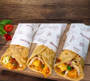 Double Chilli Paneer Kathi Roll