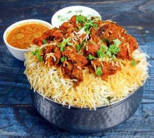 Chicken Fry Biryani [3 Pieces]