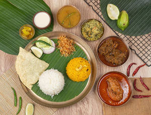 Jumbo Prawn Malaicurry(1 Pc) Maharaja Thali