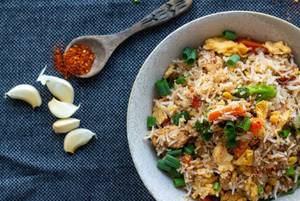 Schezwan Egg Fried Rice