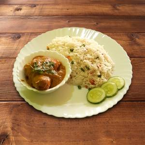 Pulao With Chicken Butter Masala