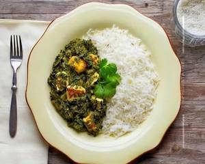 Palak Paneer Chawal