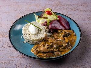 Roasted Mushroom And Shallot Stroganoff