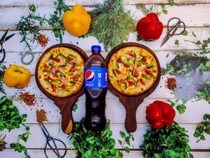 Two Veg Pizza With 750 Ml Cold Drink