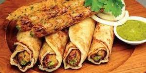 Chicken Achari Seekh Roll