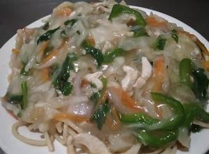 Chicken Chowmein (white Sauce) Gravy (s