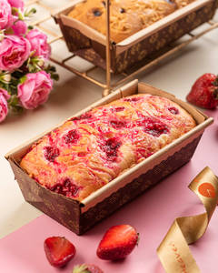 Vanilla Strawberry Bar Cake