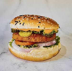The Ultimate Veg Pickle Tickle Burger