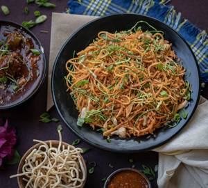 Veg Manchurian Noodles
