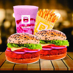 Veg Burger + Veg Burger