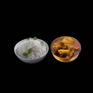 Rice Mutton Kosha (2 Pcs) Combo