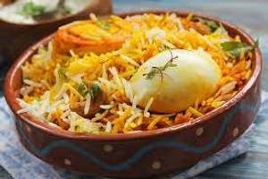 Egg dum biryani 