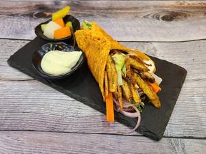 KETO Chicken Shawarma Wrapped In Egg ( No Pita)