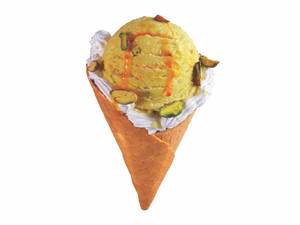 Zafrani Pista (Waffel) Sundae