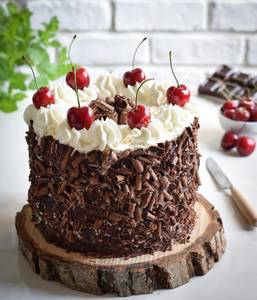 Eggless Black Forest Cake