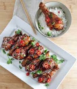 Honey Chilli Garlic Chicken Wings [4 Pcs]