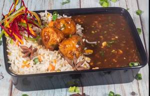 Chilli Chicken With Mixed Noodles/Rice Combo