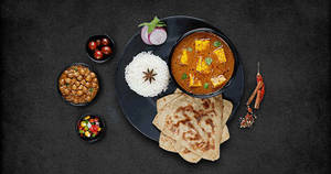 Kadhai Paneer Thali Meal