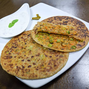 Matar paratha