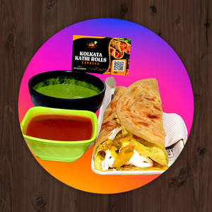 Egg Malai Kathi Roll