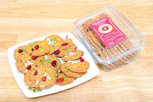Cranberry Mix Seeds Oats Handmade Cookies Biscuit with Chia Pumpkin & Sunflower Seeds