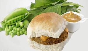 Hara Bhara Vada Pav With Cheese 