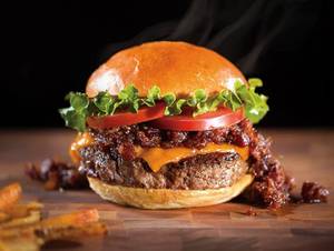 Crispy Chicken With Cheese Burger 