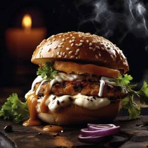 Hot N Cheesy Paneer Burger