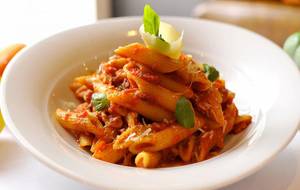 Penne Pasta In Arabiatta Sauce