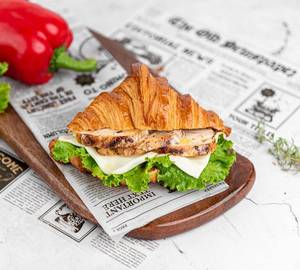 Rustic Grilled Chicken Croisssant Sandwich