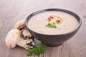 Paneer Mushroom Soup