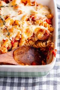 Chicken Sausage Red Sauce Cheese Pasta