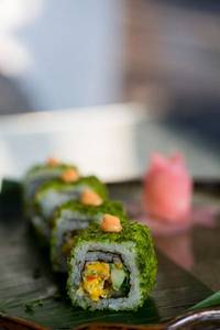 Crackling Midori Sushi Rolls