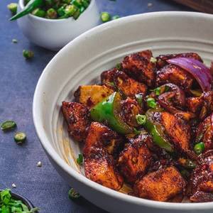 Chilli Paneer (Dry) [8 Pcs]