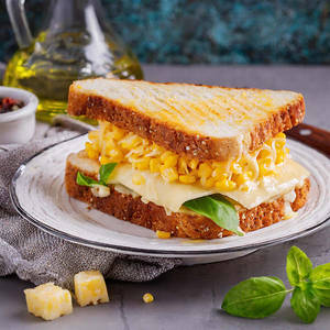 Cheese Corn Toast Sandwich