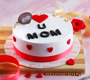 Mother's Day Special Love You Mom Butterscotch Cake [500 Grams]