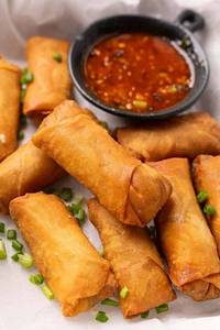 Chilly Paneer Spring Roll [2pieces]